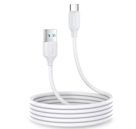 Usb įkrovimo Ir Duomenų Perdavimo Kabelis Usb - Usb Type C 3a 2m, Baltas