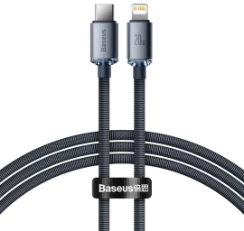 Usb Ir lightning Greitojo įkrovimo Ir Duomenų Perdavimo Kabelis 1,2 M, Juodas