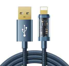 Usb - lightning iphone įkrovimo Ir Duomenų Perdavimo Kabelis 2,4 A 20 W 1,2 M Mėlynas