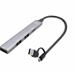 Usb šakotuvas I-tec Cahubmetalmini4