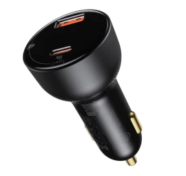 Usb / Usb-c Greitasis Automobilinis įkroviklis Pps Qc Pd 100w Juodas