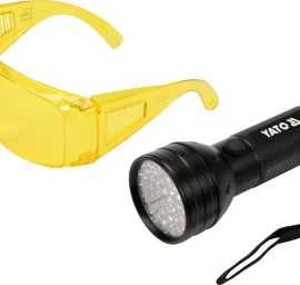 UV žibintuvėlis ir akiniai kondicionavimo sistemos nuotėkio aptikimui | UV 21 LED (YT-08581)