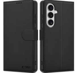 Uždengiamas Dėklas Su Stovu, Skirtas samsung Galaxy S26 Piniginei - Juodas