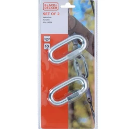 Užkabinamas Kabliukas Su Susukta Plienine Jungtimi 2 Vnt. Black + Decker