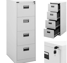 Užrakinama Metalinė Dokumentų Spinta - 4 Stalčiai