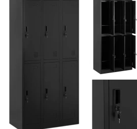 Užrakinama Metalinė Socialinė Spintelė - 6 Spintelės