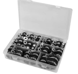 Užspaudžiamų gumuotų sąvaržų rinkinys 52vnt. (6-19mm)
