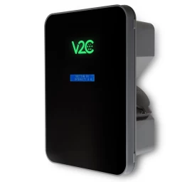 V2C Trydan elektromobilių krovimo stotelė 22kW su ekranu, 3 fazių, Type 2 kištukas, dinaminis balansavimas