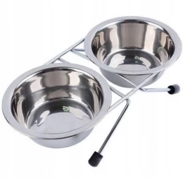VADIGRAN metaliniai dubenėliai su stovu 2x350ml, 14920
