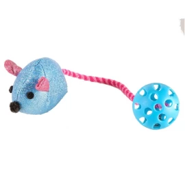 VADIGRAN Mouse ball žaislas katėms su katžole 21cm 2vnt, 14450