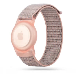 Vaikams Skirtas Rankinis Dirželis „apple Airtag“ Lokatoriui, Pagamintas Iš Nailono – Rožinis