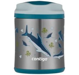 Vaikiškas maisto termosas Contigo Macaroon Shark 300 ml