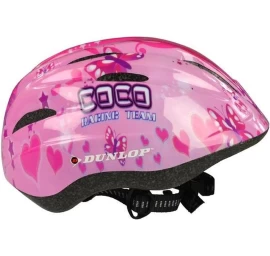 Vaikiškas Reguliuojamas Dviratininko šalmas Dunlop R. (48-52cm ) Rožinis