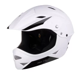 Vaikiškas šalmas FORCE DOWNHILL Junior // dydis S-M (54-58 cm) (balta)
