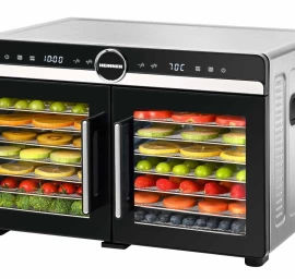 Vaisių ir daržovių džiovintuvas 1200–1400 W HFD-KDDB1400BKSS HEINNER