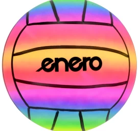 Vaivorykštinis Vinilo Tinklinio Kamuolys 23cm 200g Enero