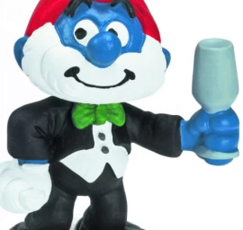 Vaizdo Jungiklis / Skirstytuvas Schleich Papa Smurf In Tuxedo 20706