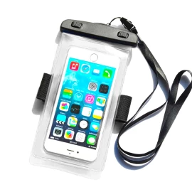 Vandeniui Atsparus Pvc Telefono Dėklas - Skaidrus