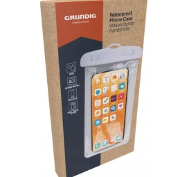 Vandeniui Atsparus Telefono Dėklas 11x21cm Pvc Baltas Grundig