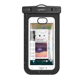 Vandeniui Atsparus Telefono Dėklas Iki 6,0&#039;&#039; Prie Baseino Ar Vandens Juodas