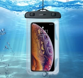 Vandeniui Atsparus Telefono Dėklas Su Dirželiu Ipx8 Iki 30 M Juodas