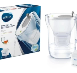 Vandens ąsotis Brita su filtru STYLE XL 3,6l. LED MXpro pilkas