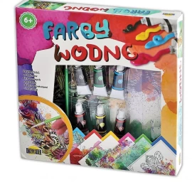 Vandens Dažai 6 Spalvų Teptukas #cz