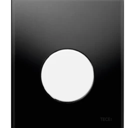 Vandens nuleidimo plokštelė stikliniu paviršiumi TECEloop, juoda/balta 9242654