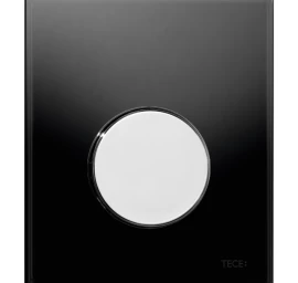 Vandens nuleidimo plokštelė stikliniu paviršiumi TECEloop, juoda/chromas 9242656