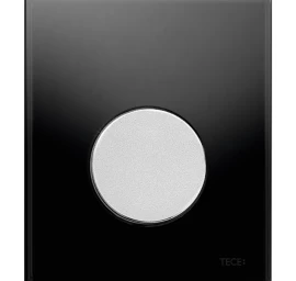 Vandens nuleidimo plokštelė stikliniu paviršiumi TECEloop, juoda/matinis chromas 9242655