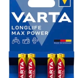 Varta, Longlife Max Power, Baterijos, 4 Vnt. (vokietijos Produktas).