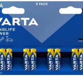 Varta Longlife Power Micro Aaa Baterija, 8 Pakuotės (vokietijos Produkta).