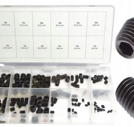 Varžtelių be galvutės rinkinys Hex | 160 vnt. (SK01056)