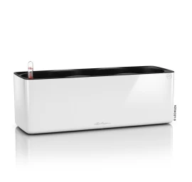Vazonas Lechuza CUBE GLOSSY TRIPLE, balta blizgi, 13670