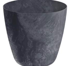 Vazonas Mate Betono Efektas 14cm Antracito Spalvos