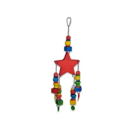 VDG Red Star multi color žaislas paukščiams 40cm, 14056