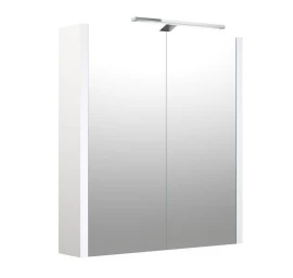 Veidrodinė spintelė Serena su LED apšvietimu 60 cm, balta blizgi 1402311