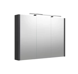Veidrodinė spintelė su apšvietimu Kame Urban LED, IP44, pilka matinė, 100 cm, 2002705
