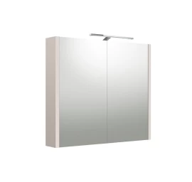 Veidrodinė spintelė su apšvietimu Kame Urban, LED, IP44, pilkas kašmyras, 80 cm, 2002506