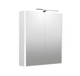 Veidrodinė spintelė su apšvietimu Raguvos Baldai Urban, LED, IP44, balta matinė, 60 cm, 2002312