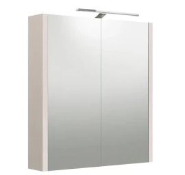 Veidrodinė spintelė su apšvietimu Raguvos Baldai Urban, LED, IP44, pilkas kašmyras, 60 cm, 2002306
