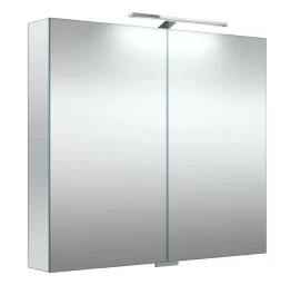 Veidrodinė spintelė su dvigubo veidrodžio durelėmis Raguvos Baldai 2102500, LED apšvietimu, IP44, 80 cm