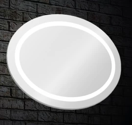 Veidrodis Blu Leon Oval su LED apšvietimu 85x65 cm