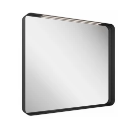 Veidrodis su LED apšvietimu Ravak Strip, 60x70 cm, juodas rėmas, X000001570