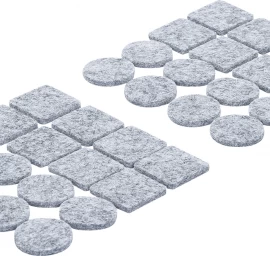 Veltinio padukų rinkinys | pilkas atspalvis | 32 vnt. (80704)