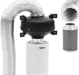 Ventiliacijos Komplektas Ventiliatoriaus Anglies Filtras 30 Cm Ventiliacijos Vamzdis ø 100 Mm 10 M