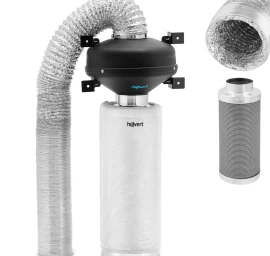 Ventiliacijos Komplektas Ventiliatoriaus Anglies Filtras 50 Cm Ventiliacijos Vamzdis ø 102 Mm 10 M