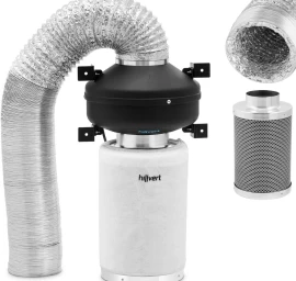 Ventiliacijos Komplektas Ventiliatoriaus Anglies Filtras Ventiliacijos Vamzdis ø 130 Mm 10 M