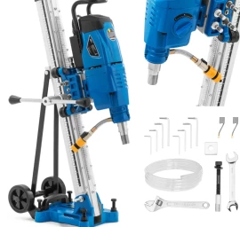 Vertikalus Deimantinis Betono Ir Akmens Gręžimo įrenginys Su Trikoju 3700 W, Skersmuo 350 Mm