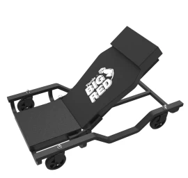 Vežimėlis po automobiliu su pneumatiniu nugaros atlošu